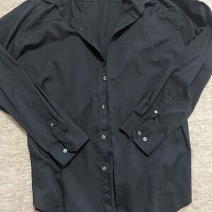Van Heusen Black Casual Button Down Shirt